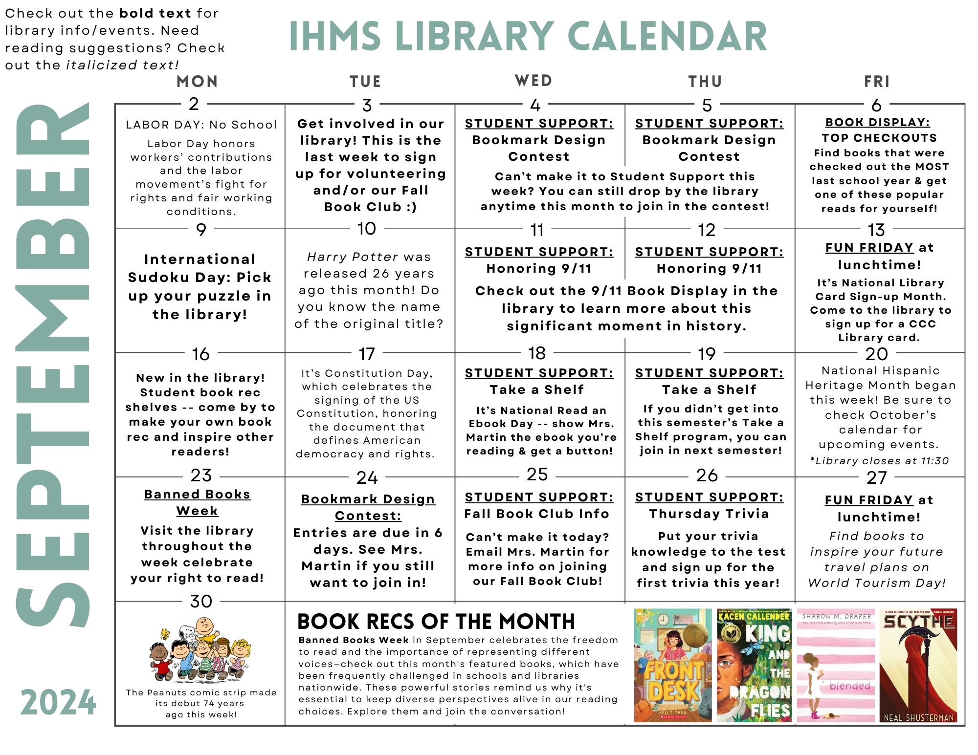 library calendar