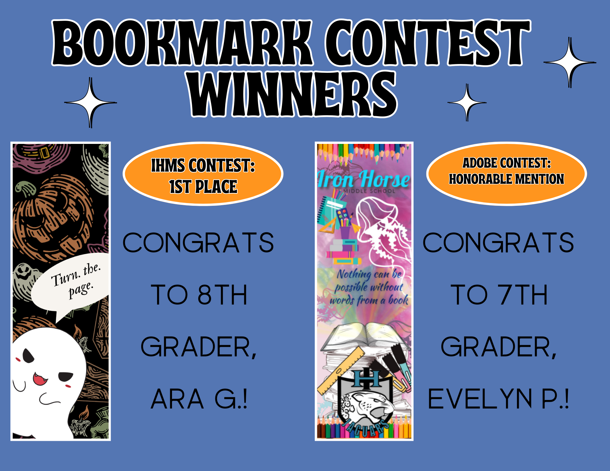 Bookmark contest winners