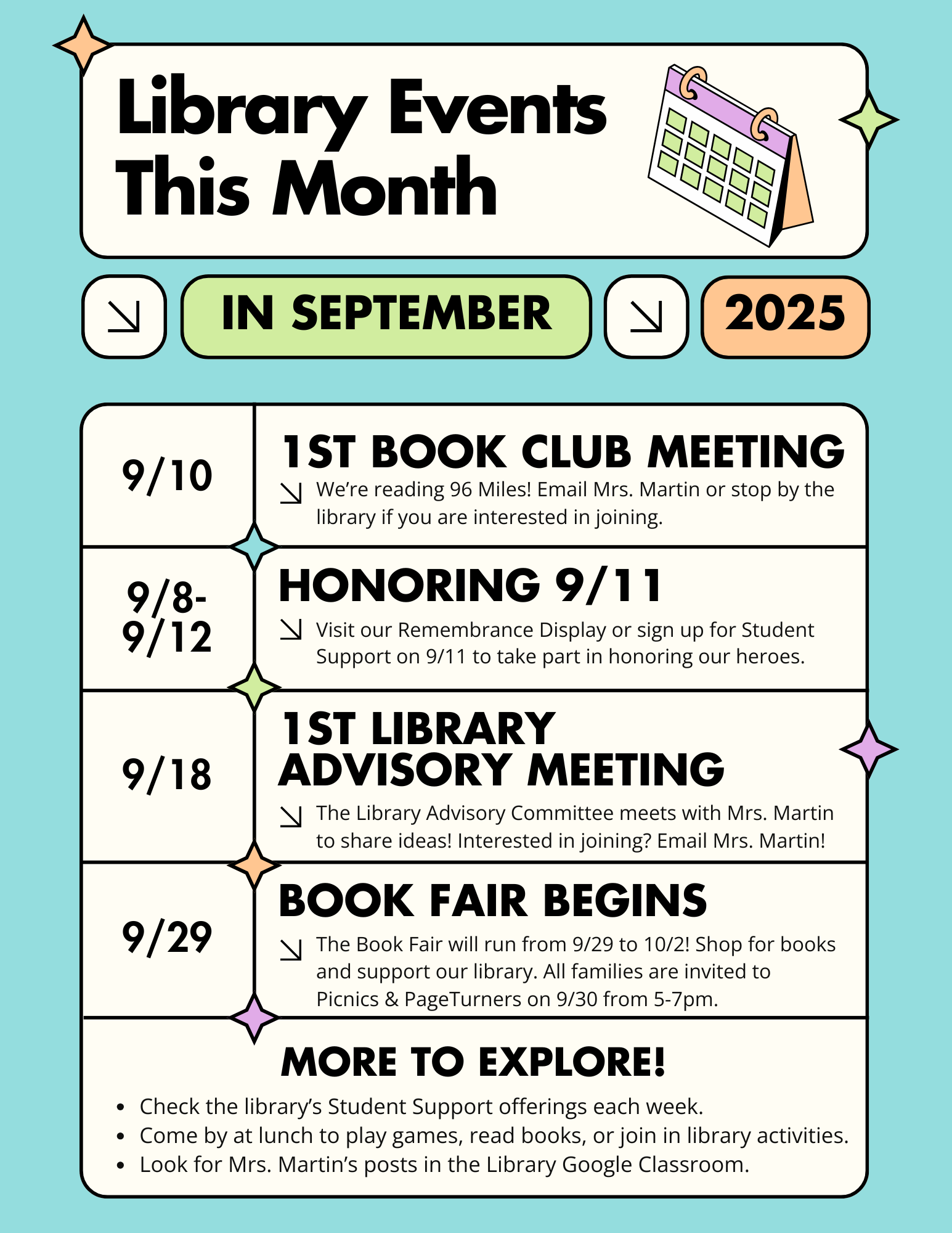 September library events